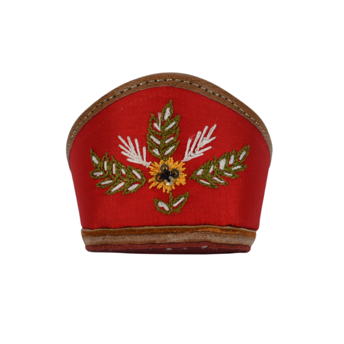 Red Embroidered Jutti